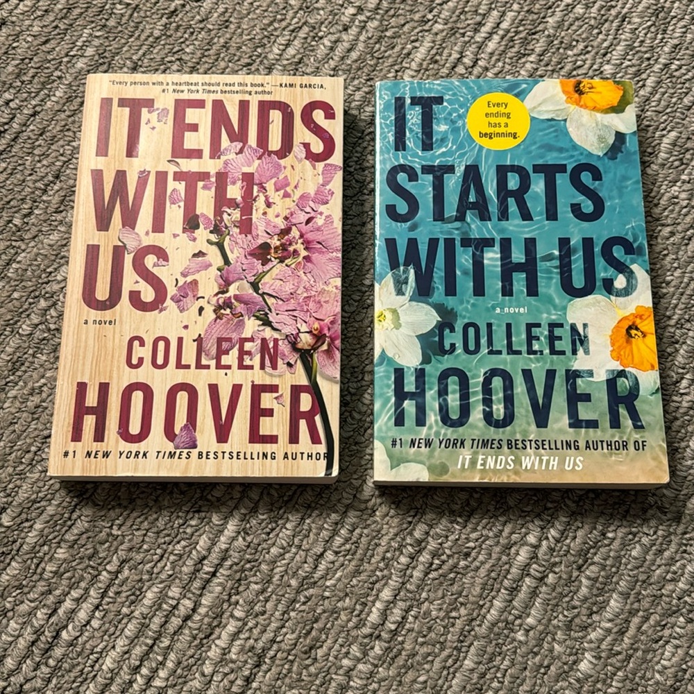 Colleen Hoover Books - It Ends With Us & It Starts With Us